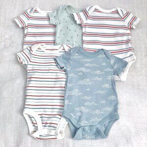 Baby Boy 0-3M Bodysuit Bundle - Blue - Carter's/Gap